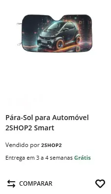 Produtos exclusivos da 2shop2 na Worten. Para sol para automóvel com automóvel Smart