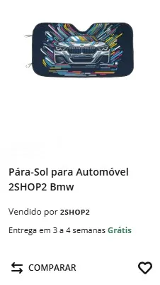 Produtos exclusivos da 2shop2 na Worten. Para sol para automóvel com BMW