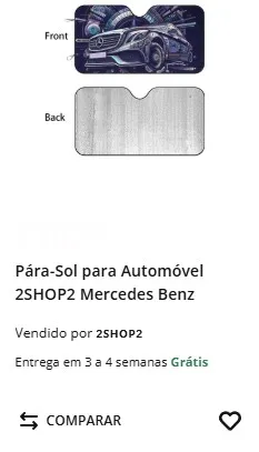 Produtos exclusivos da 2shop2 na Worten. Para sol para automóvel com automóvel Mercedes